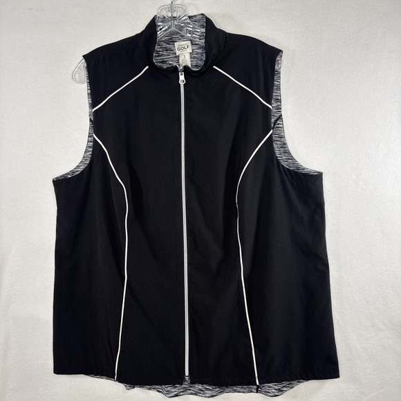 Zenergy by Chico's Jackets & Blazers - Zenergy Golf by Chico's Black Vest Golf Athleisure Core Lightweight Layering Sz3